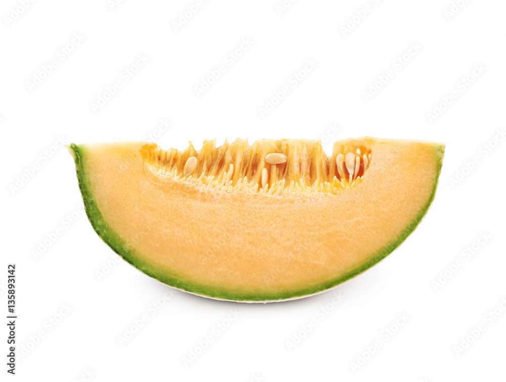 Single slice of a melon Single slice of a melon