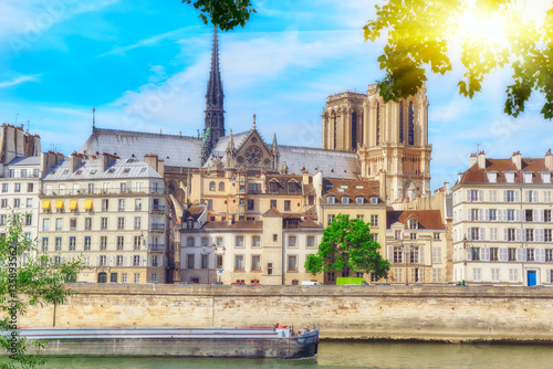 View of the River Seine and most beautiful cities in the world -