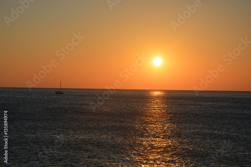 Sunset at the sea © Lorenzo