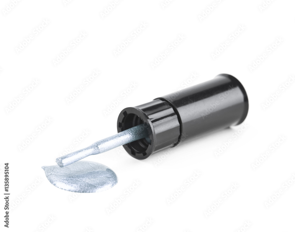 Bottle of nail polish isolated Bottle of nail polish isolated