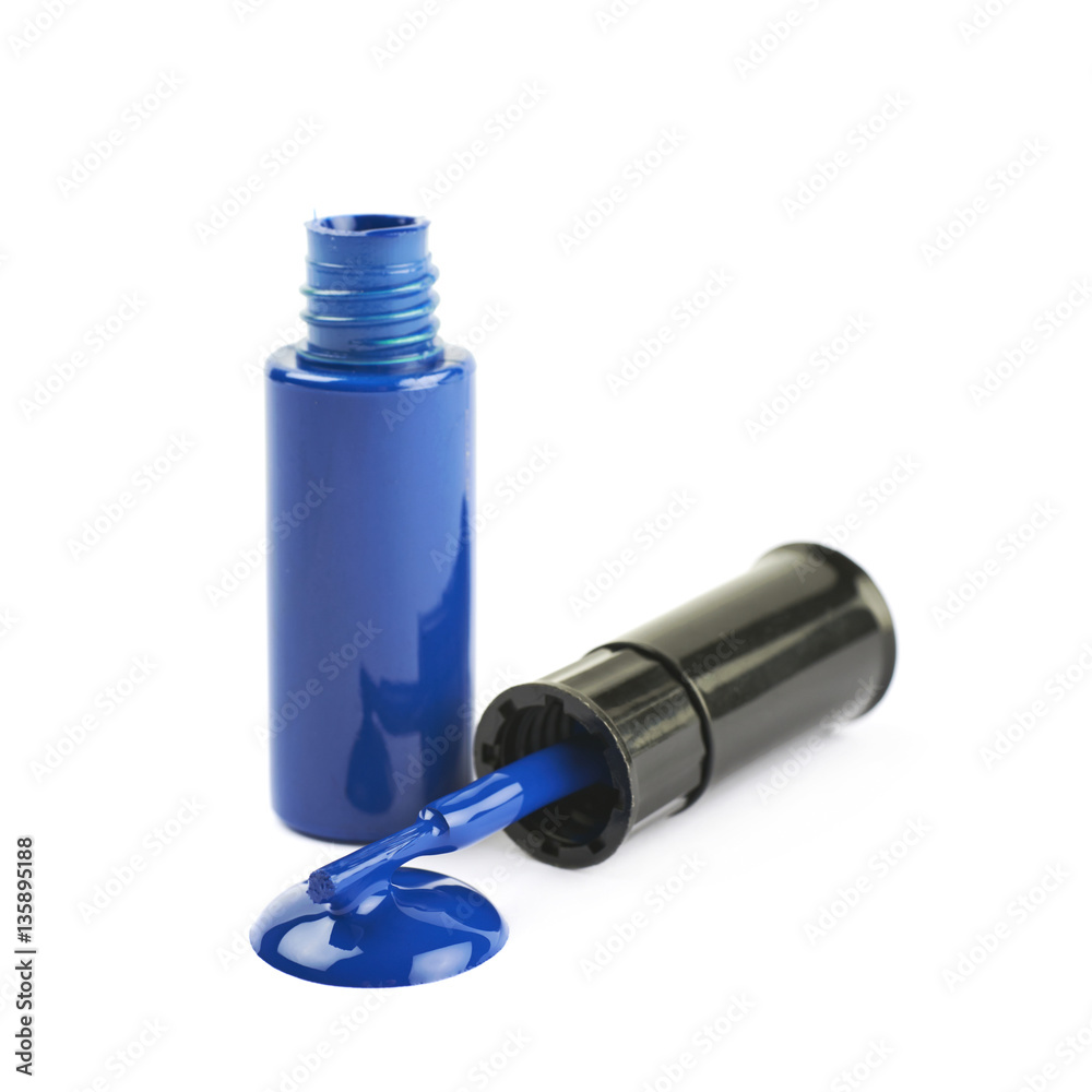 Bottle of nail polish isolated Bottle of nail polish isolated