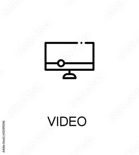 Video flat icon