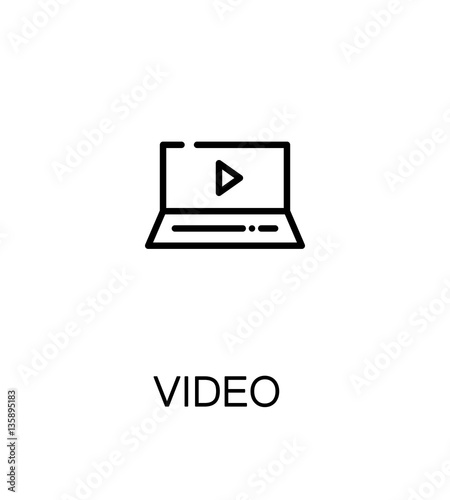 Video flat icon