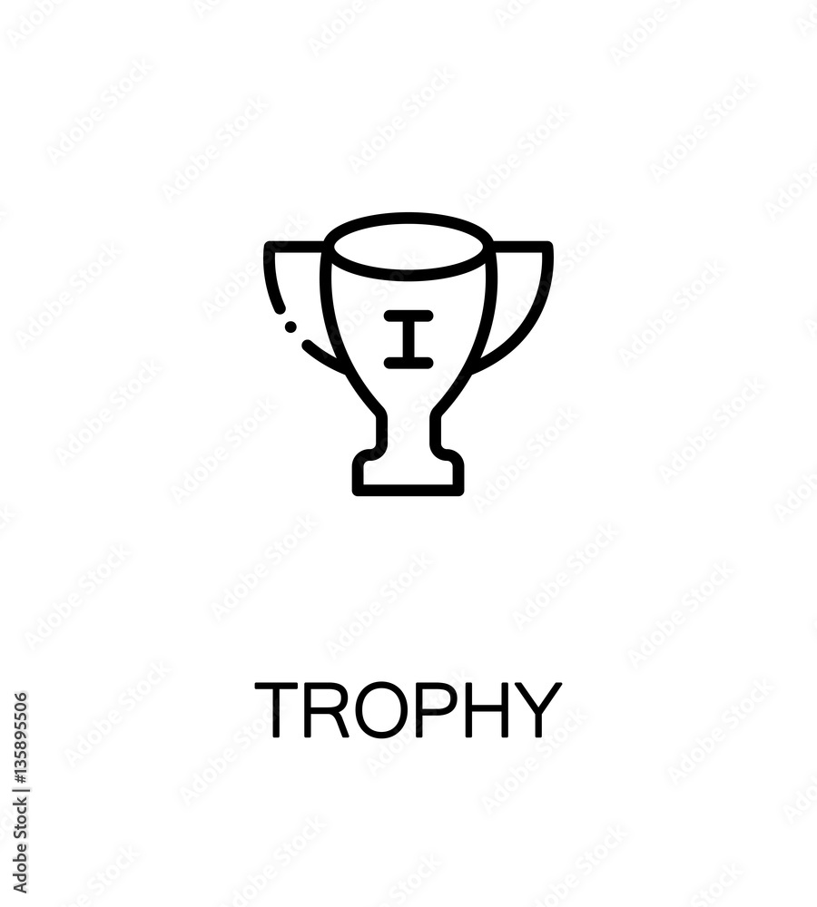 Trophy flat icon Trophy flat icon