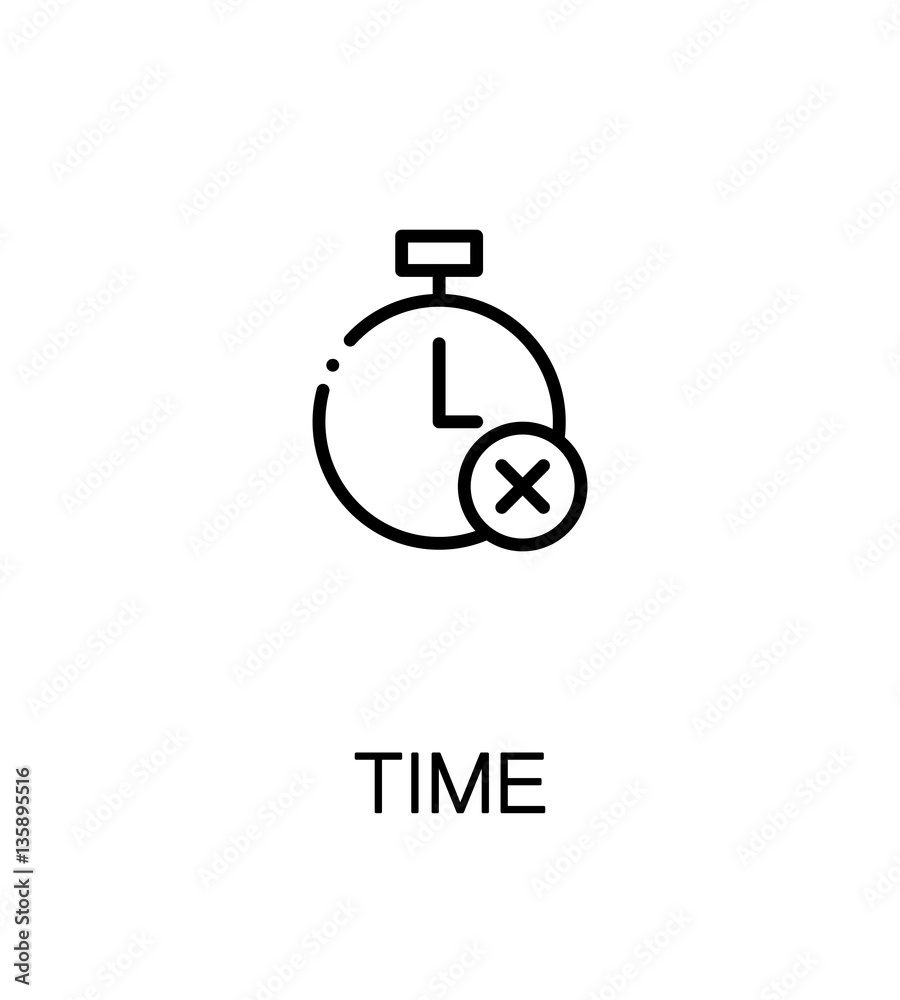 Time flat icon. Time flat icon.