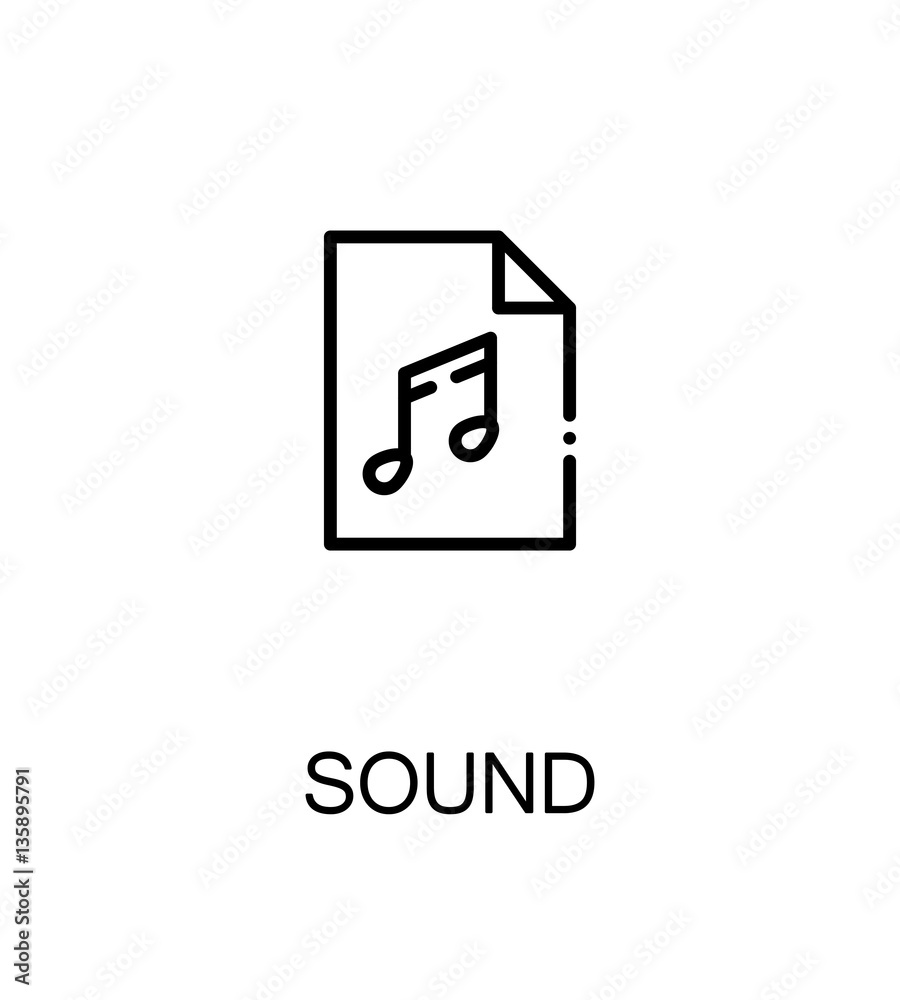 Sound flat icon