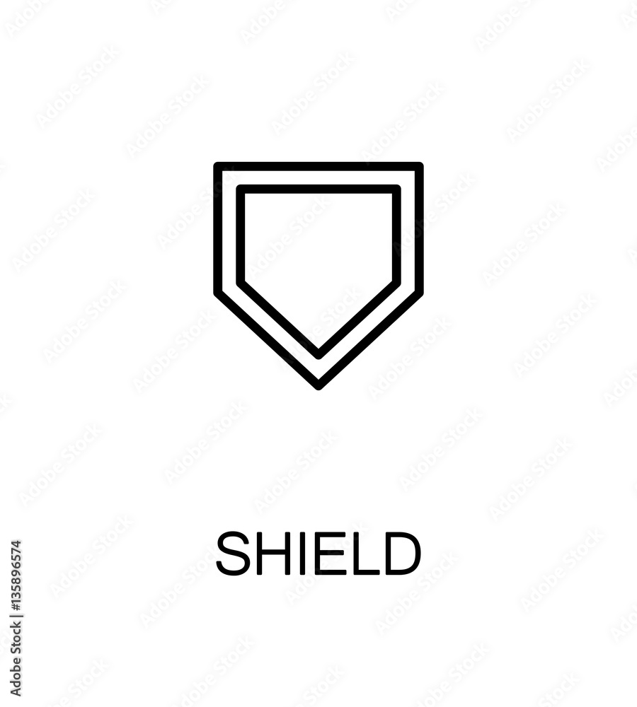 Shield flat icon Shield flat icon