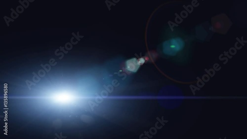 Wallpaper Mural Bright light with lens flare moving. Background with spotlight beam.  Torontodigital.ca