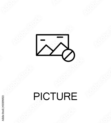 Picture flat icon