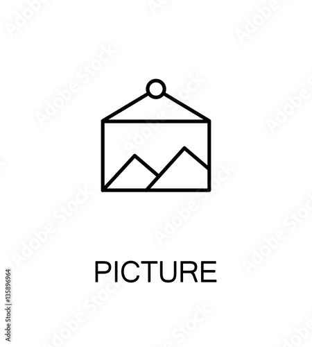 Picture flat icon