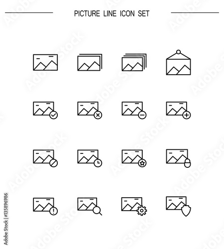 Picture icon set