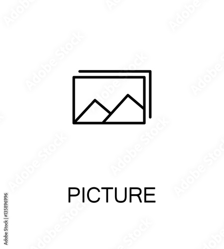 Picture flat icon