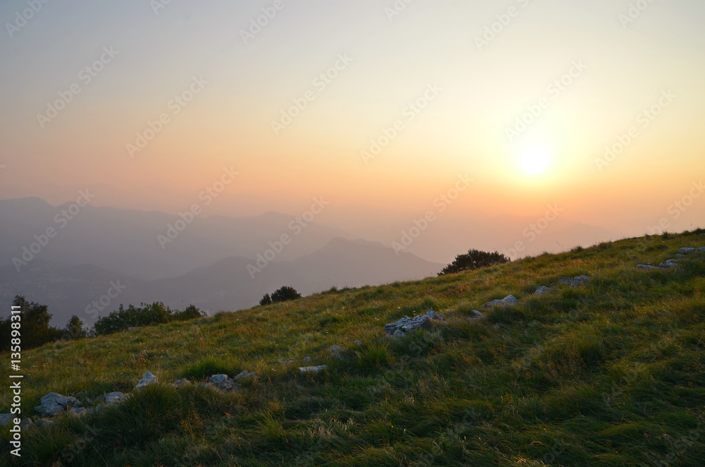 Alba sul monte linzone bergamo