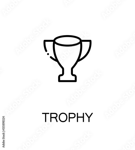 Trophy flat icon