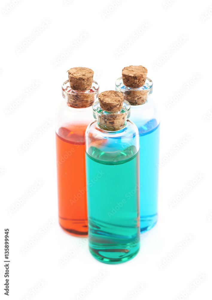 Composition of a few glass vials Composition of a few glass vials