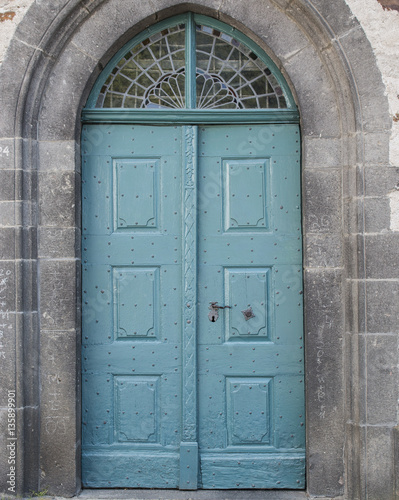 Alte farbige Tür