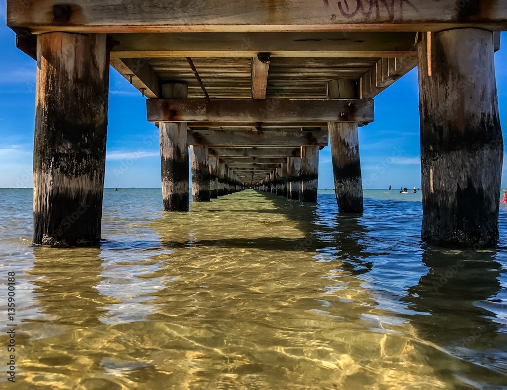 Under Rye pier
