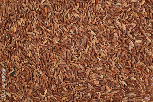 Canvas-taulu Surface coated with the brown rice grains