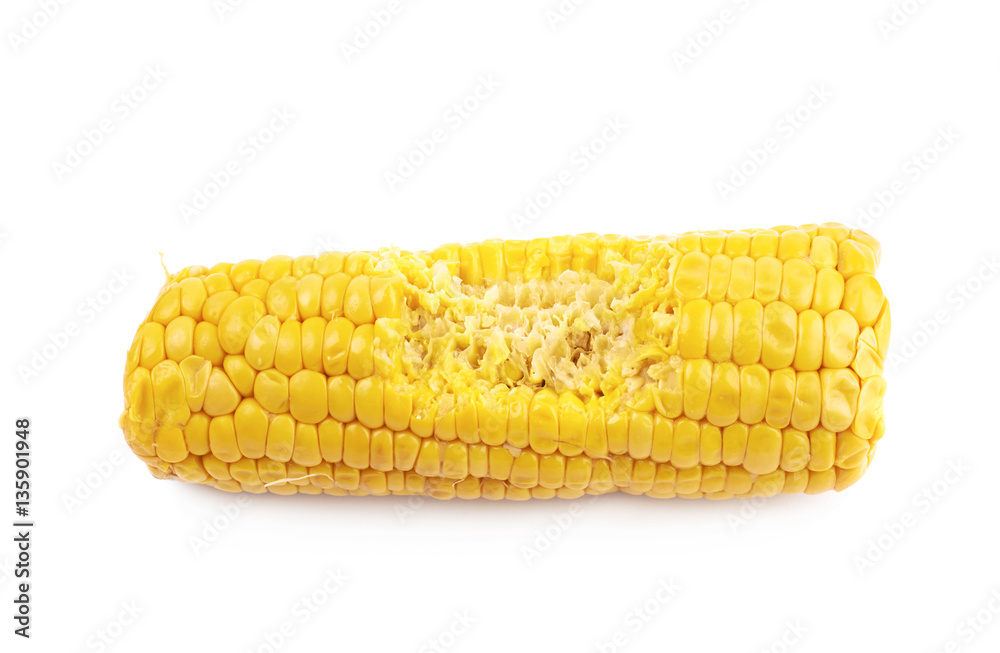 Corncob with a bite taken off Corncob with a bite taken off