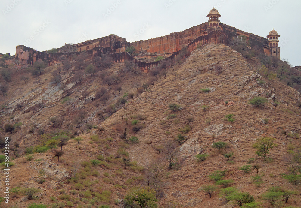 Foto Amer Fort is principal tourist attraction in the Jaipur area