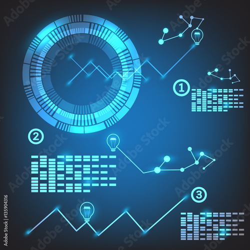 Wallpaper Mural Abstract interface digital technology background Torontodigital.ca