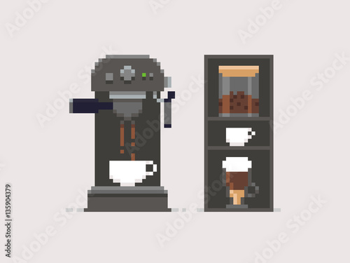 Pixel Art Coffee 