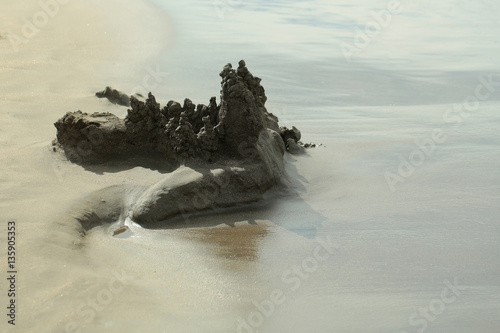 Beautiful drip sandcastle photo