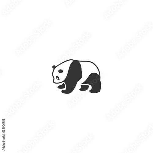 Panda Icon Illustration Logo