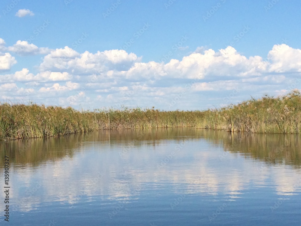 Water landscape in Botswana