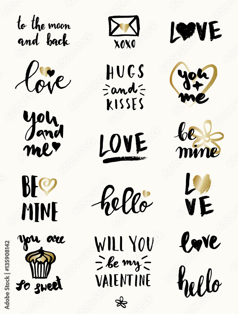 Valentine's Day Typographic Designs Valentine's Day Typographic Designs