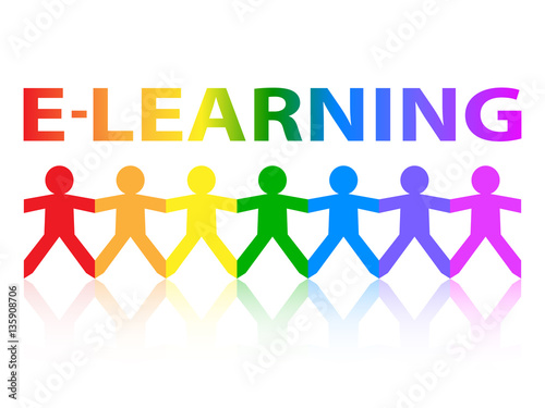 E Learning Paper People Rainbow