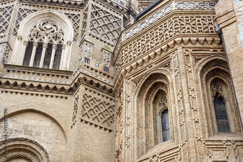 Cathedral closeup, Zaragoza, Spain