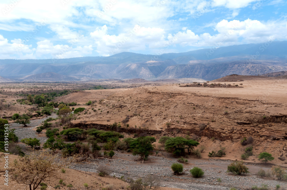 Natural park and Lake Latron in Tanzania, Africa