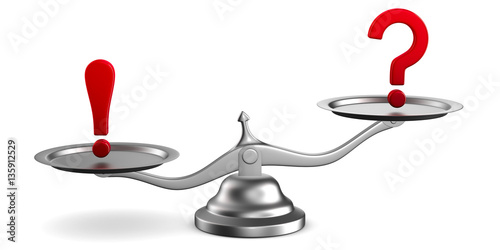 Scales on white background....