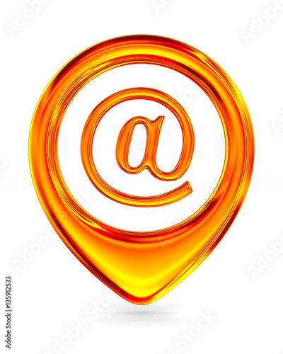 Red marker on white backgro...