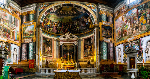 Obraz na plátně Basilica of San Vitale in Rome, Italy