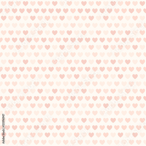 Rose heart pattern. Seamless vector love background