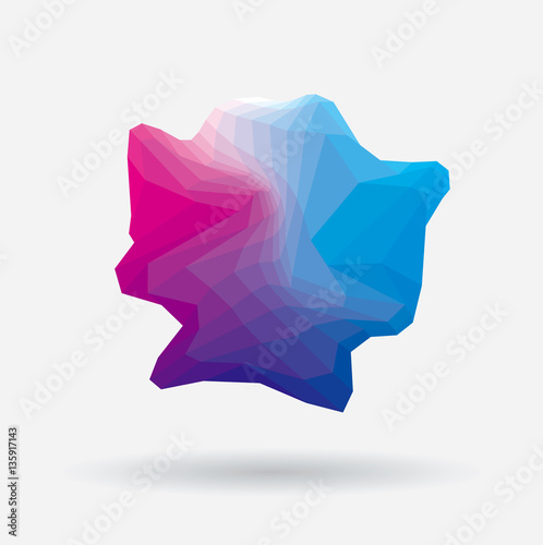 blue and violet abstract co...