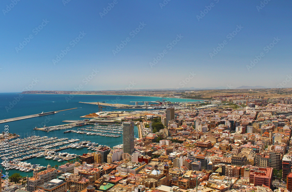 Vista aéra de Alicante