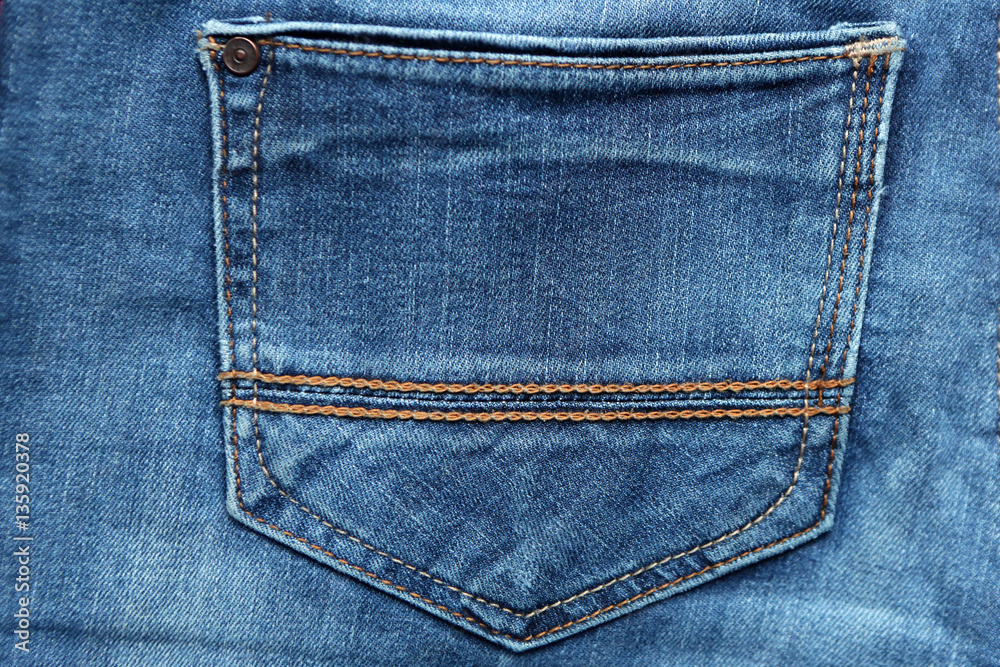 Blue denim jeans texture and background with seams Blue denim jeans texture and background with seams