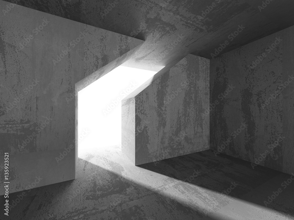 Abstract concrete architecture dark background Abstract concrete architecture dark background