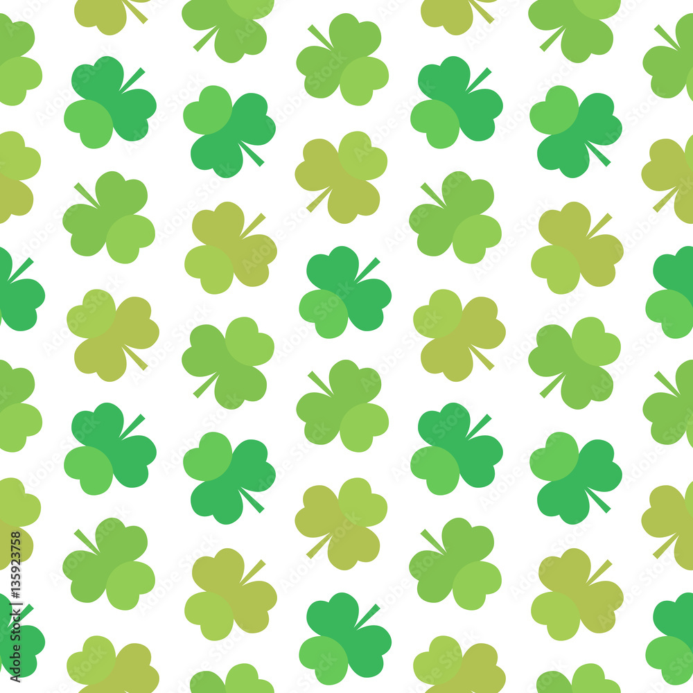 St. Patrick s Day vector seamless pattern, background from green  four-leafed numbers 17, abbreviation PD. Vector illustration 17105892  Vector Art at Vecteezy