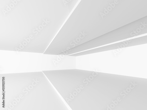 Abstract White Architecture Geometric Background