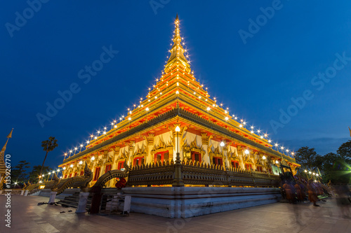 Phra-Mahathat-Kaen-Nakhon Temple in Thailand.Have a 9 floors and © nengredeye