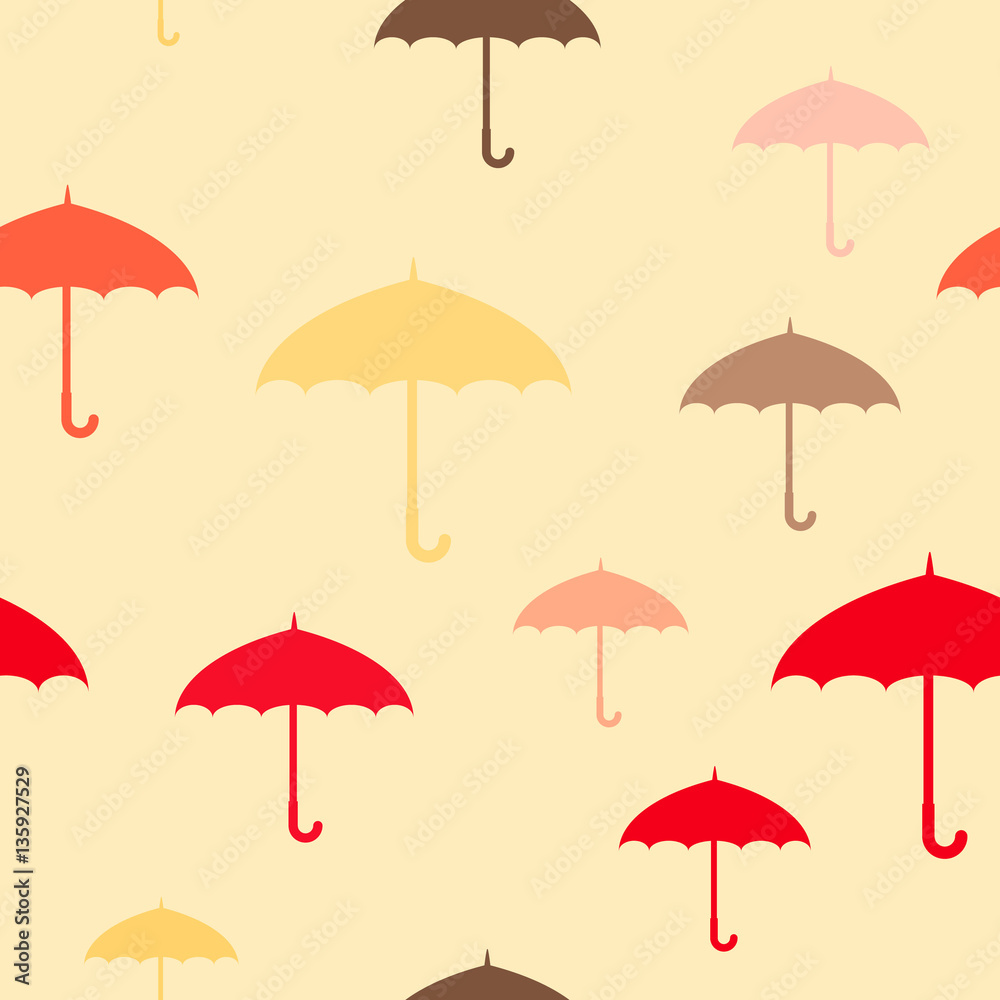 seamless pattern with umbrellas for your design seamless pattern with umbrellas for your design