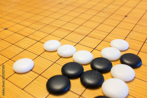 Go game or Weiqi (Chinese board game) background