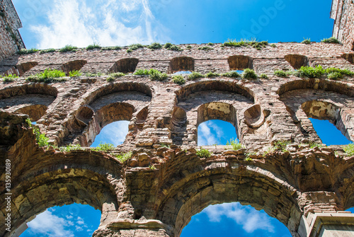 Photography Facade of the Palace of Constantine (Tekfur Sarayi), heritage of the Byzantine Empire in Constantinople