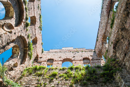 Canvas Print Facade of the Palace of Constantine (Tekfur Sarayi), heritage of the Byzantine Empire in Constantinople