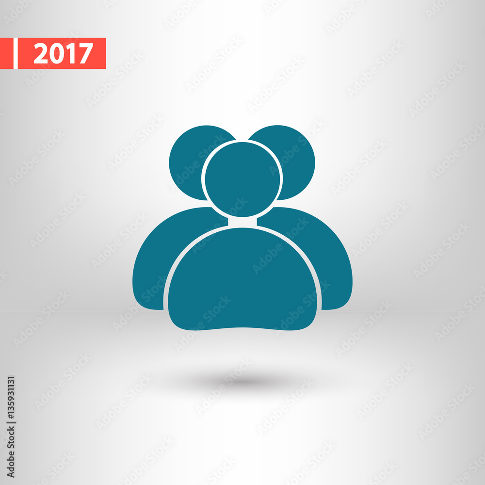 people icon, vector illustration. Flat design style people icon, vector illustration. Flat design style