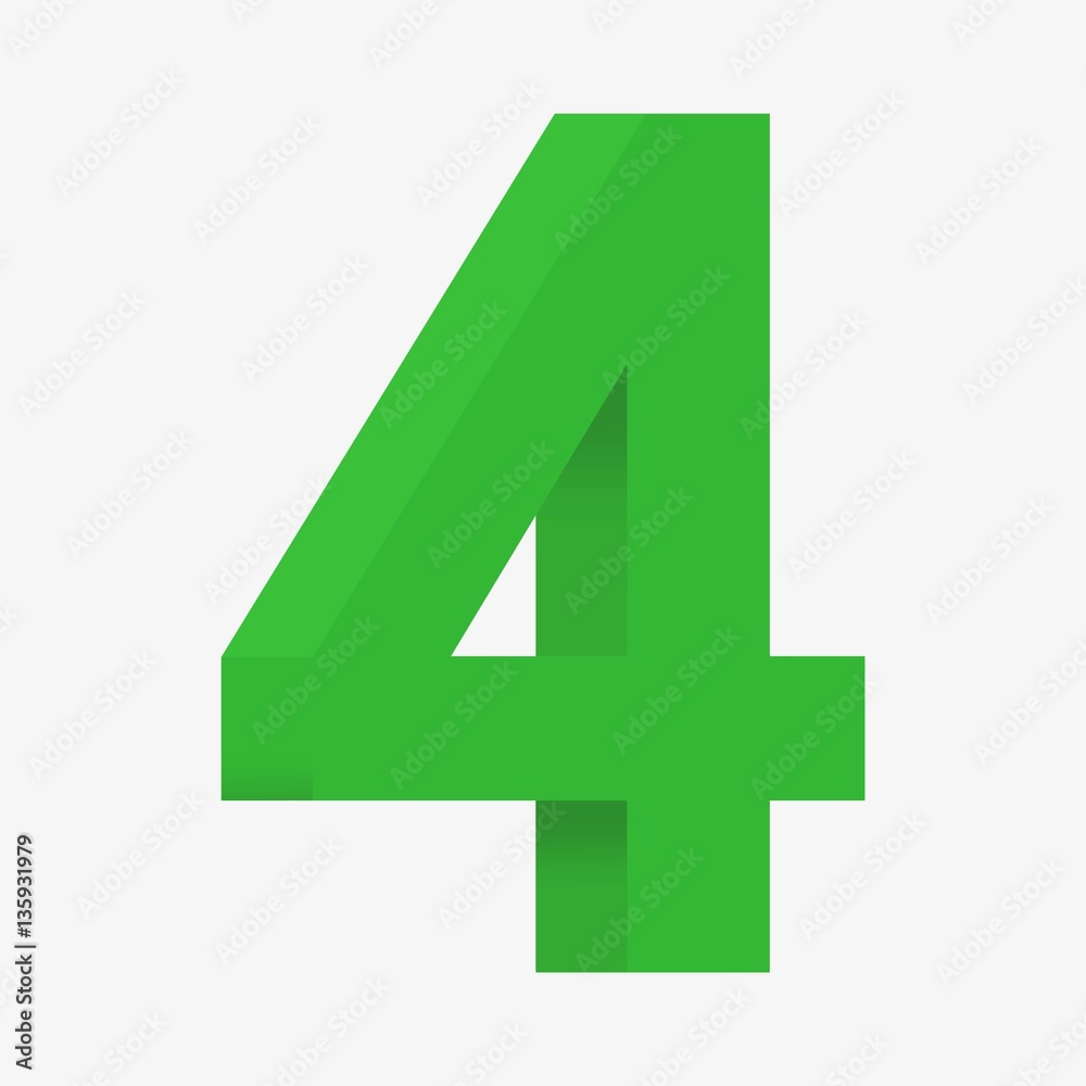 Fototapeta premium 3D figure 4